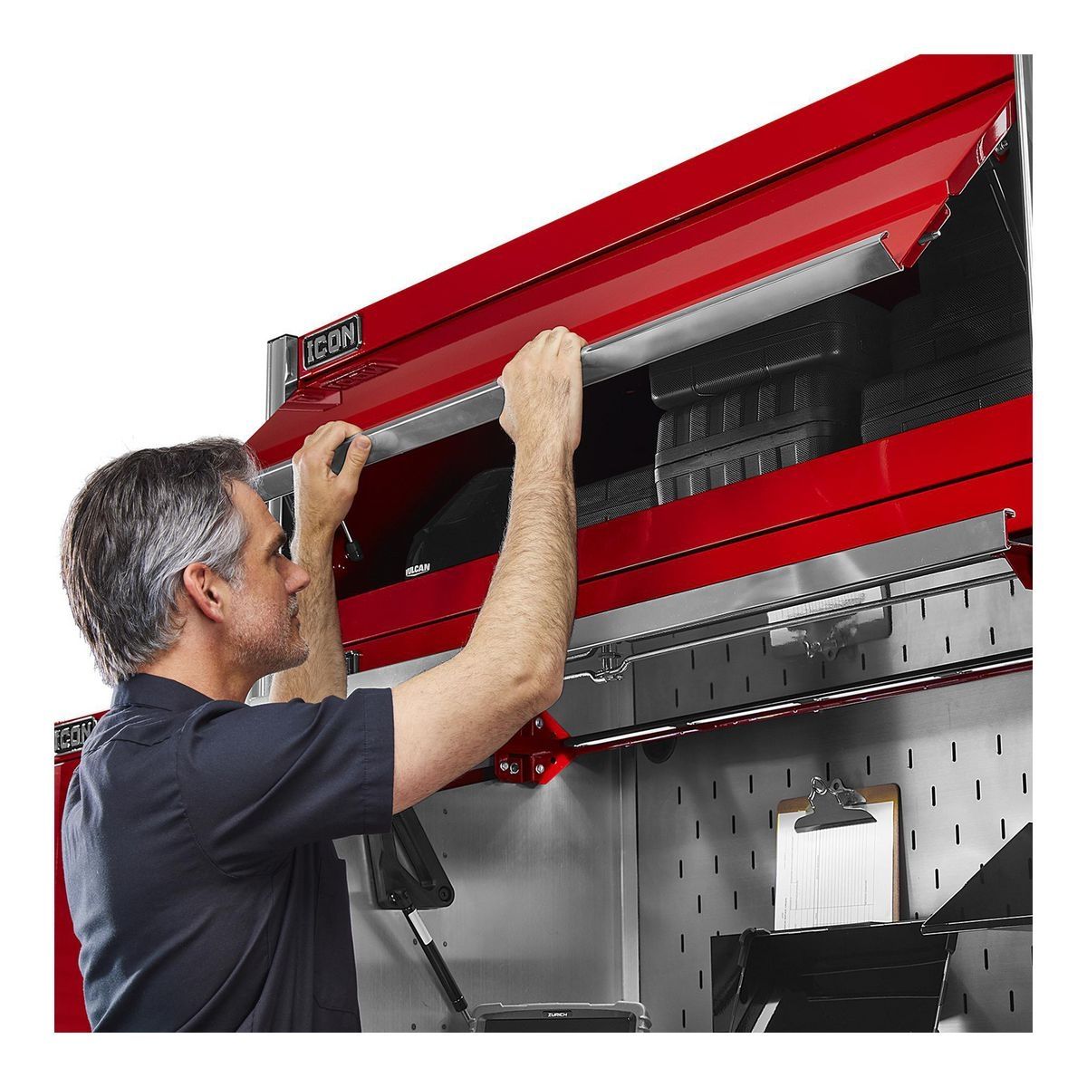 56 in. Overhead Cab, Red P519484