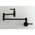 Wall Mounted Pot Filler Faucet in Matte Black S5241