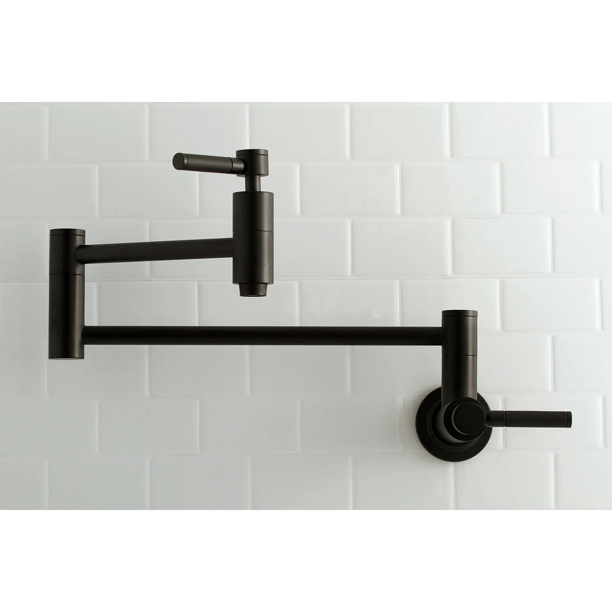 Wall Mounted Pot Filler Faucet in Matte Black S5241