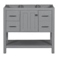 36" Gray Modern Bathroom Vanity with USB H6921