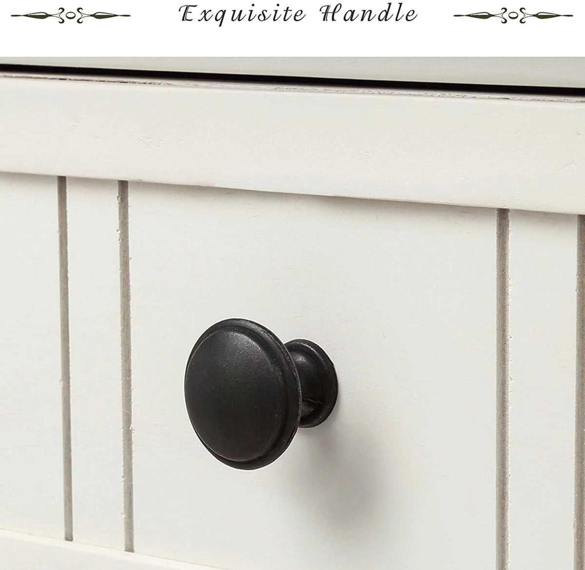 White Wooden Console Table with 2 Drawers F9053