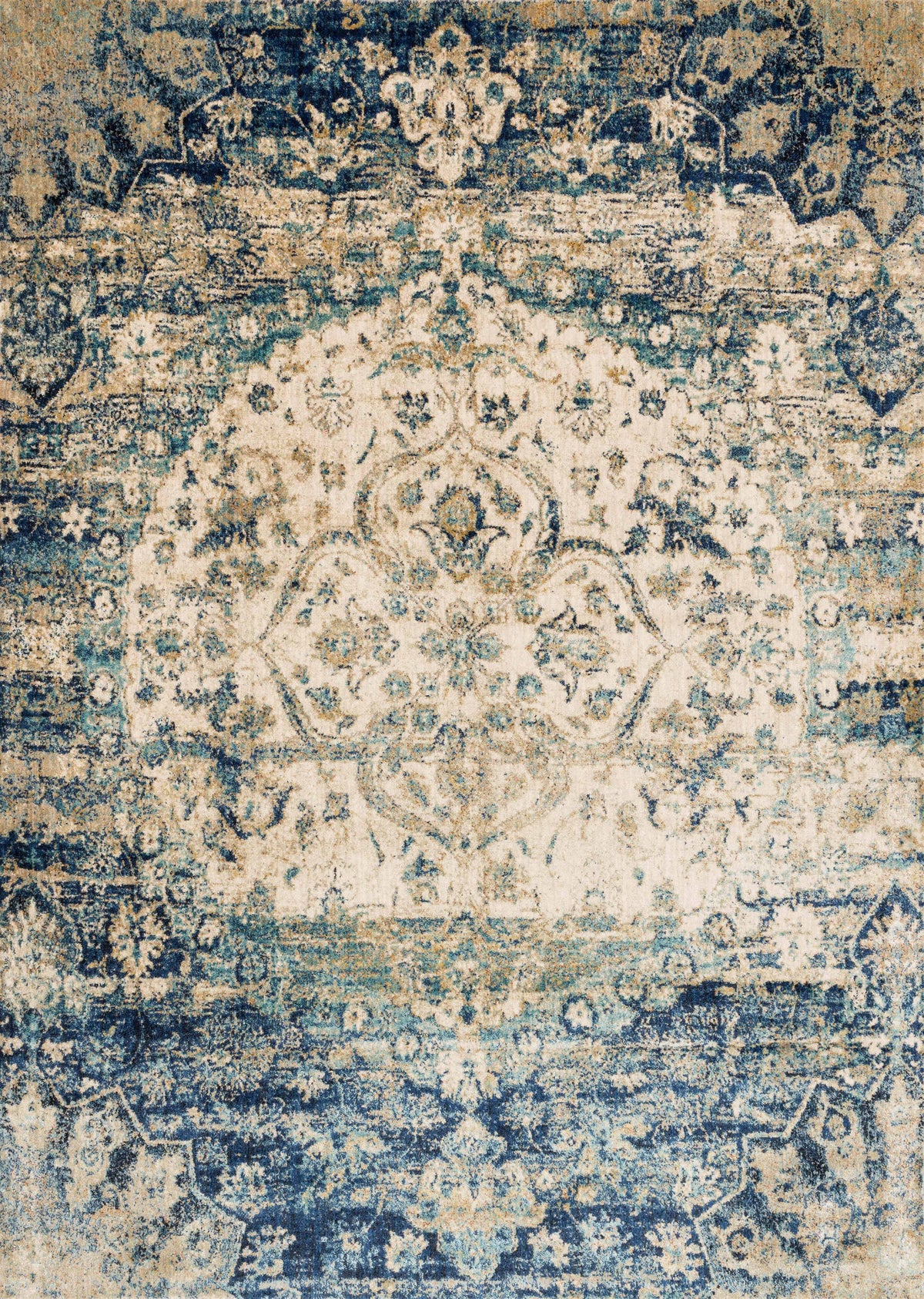 Blue Ivory 9'6 x 13' Rug Y28666