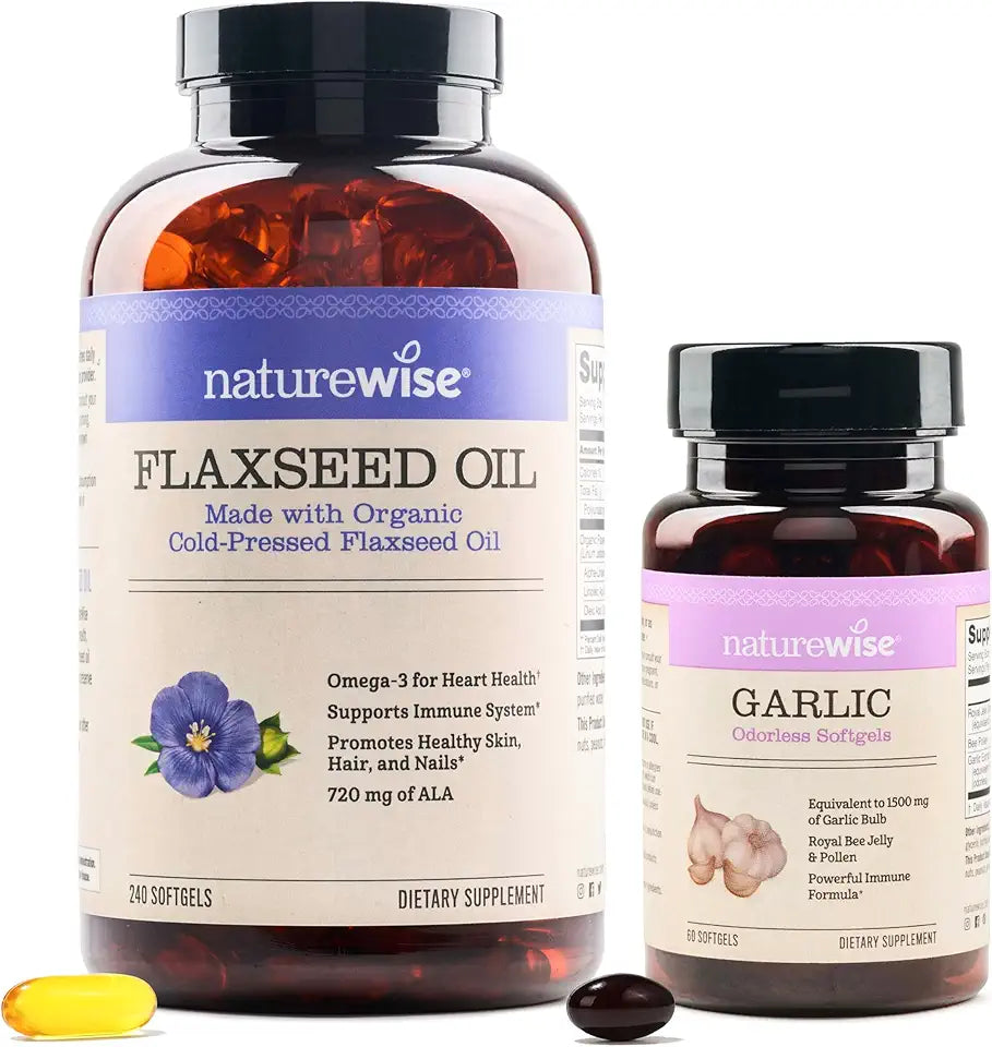 Organic Flaxseed Oil 720mg ALA Softgels Y5785