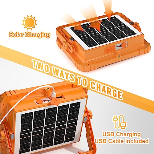 100W LED Solar Work Light, 10000LM Magnetic Worklight, IP66 Waterproof L903