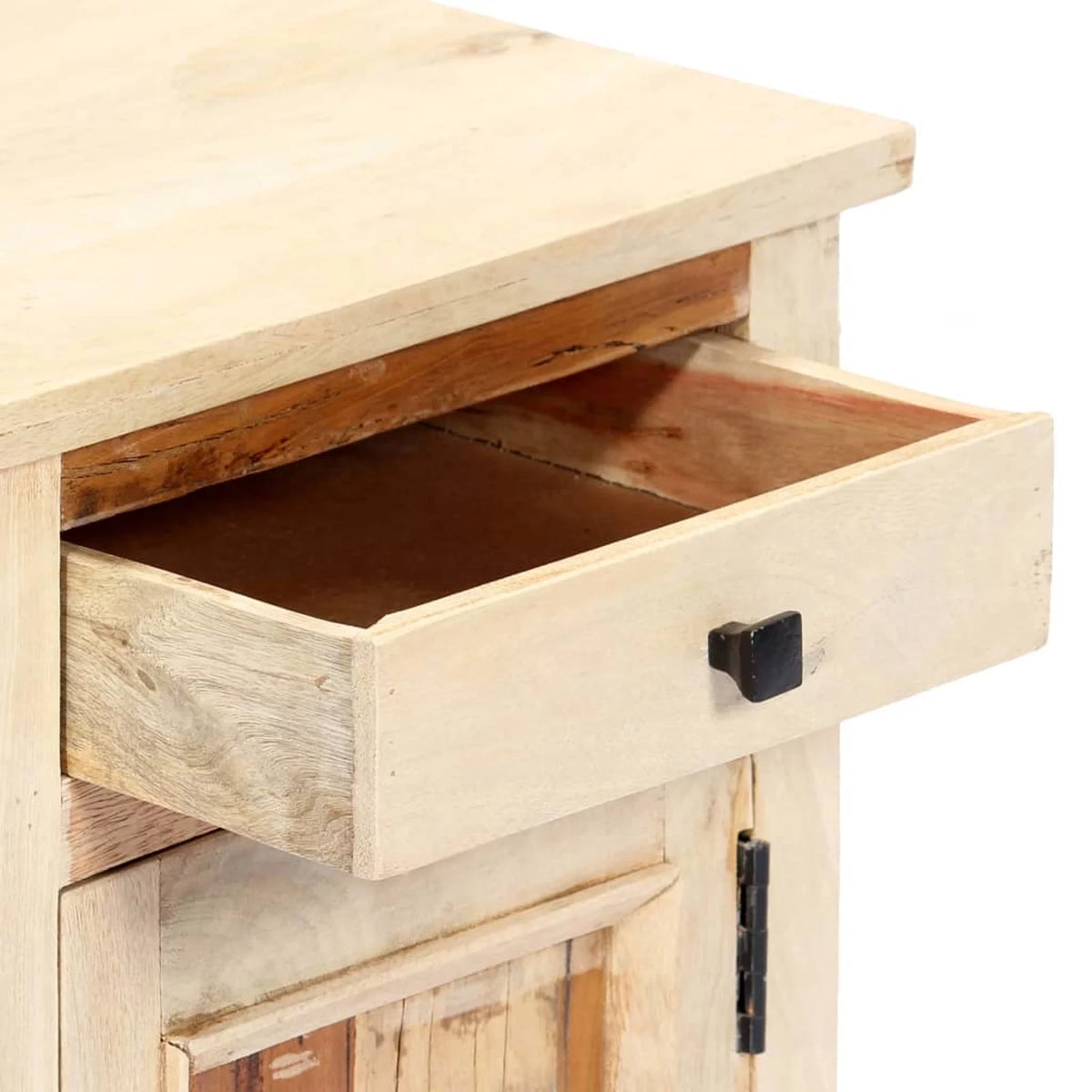 Bedside Cabinet Solid Reclaimed Wood U147327