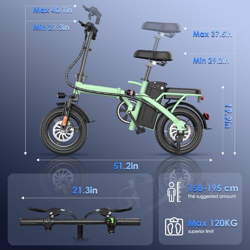 14" Folding Electric Bike 500W 48V 13Ah R59033
