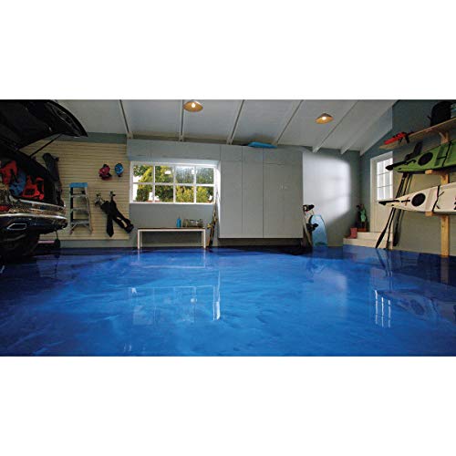 Metallic Garage Floor Coating Kit, 80 fl oz, Gunmetal Q79647
