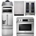 36 Electric Range, Range Hood, Microwave, Refrigerator, Dishwasher, Wine Cooler B5287