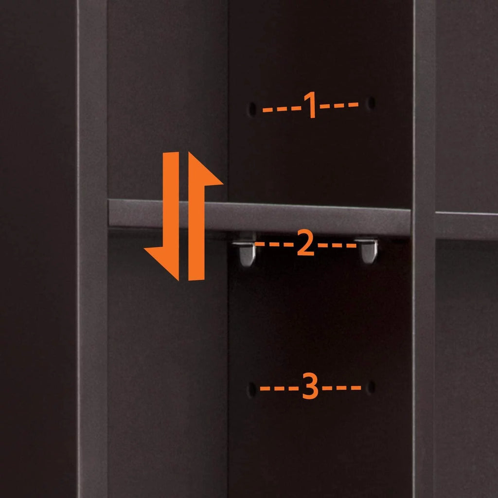 Space-Saving Over The Toilet Cabinet with Glass Door K54957