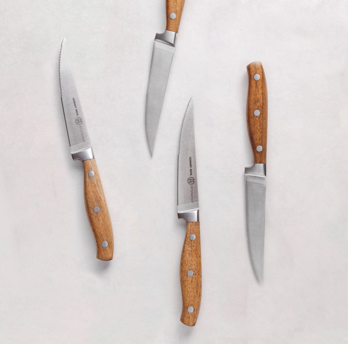 4 Pc Forged Stainless Steel Steak Knife Set S466