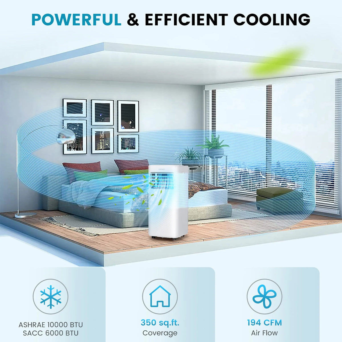 10000 BTU 4-in-1 Portable Air Conditioner K7099