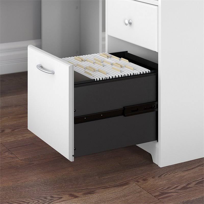 White L Shaped Desk & Chair Set G255211