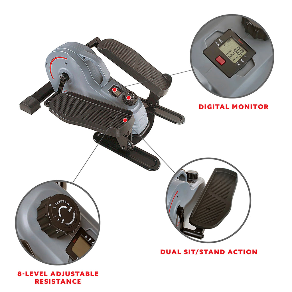 Compact Magnetic Standing Elliptical Machine with Handlebars Q656