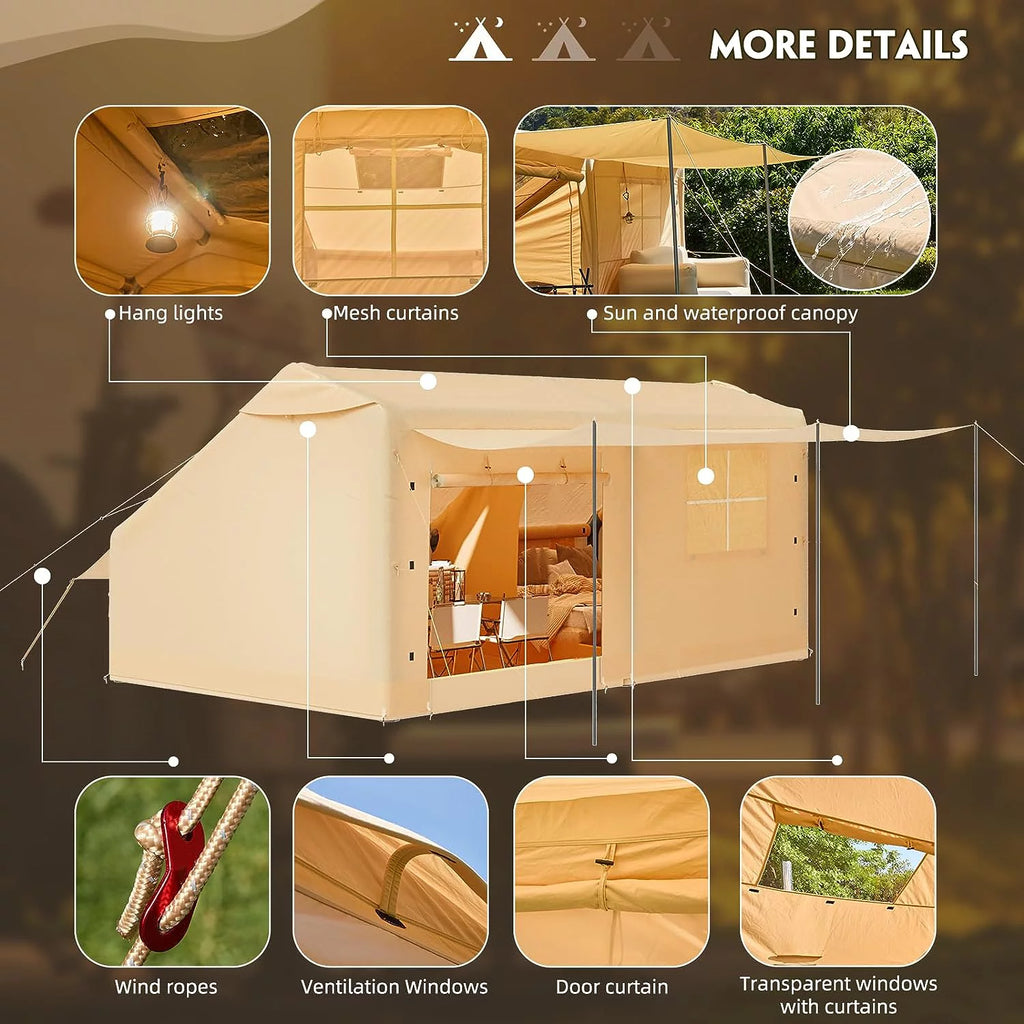 Extra Large Inflatable Camping Tent with Pump X788175