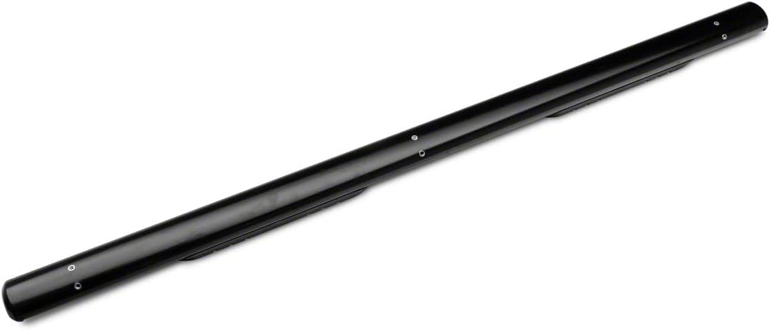 Black 4-Inch Oval Straight End Side Step Bars T8700