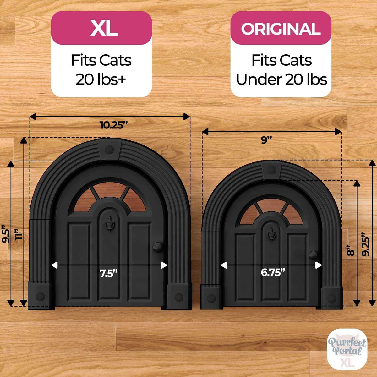 Interior Cat Door for Cats Up to 20 lbs Y1161
