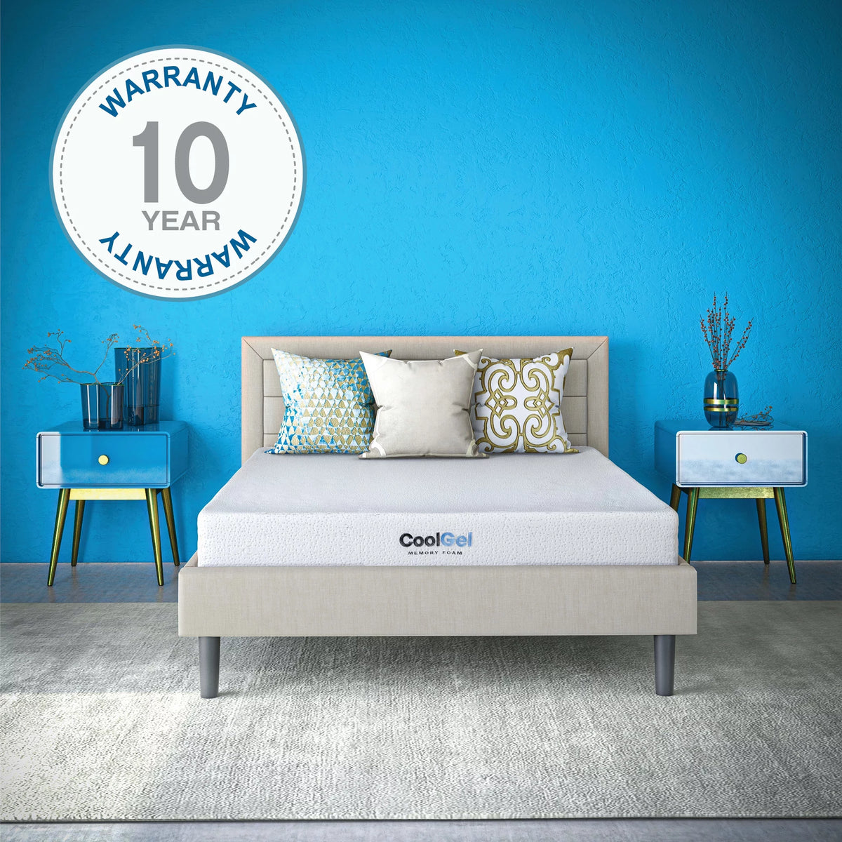 8 Gel Memory Foam Short Queen Mattress H395