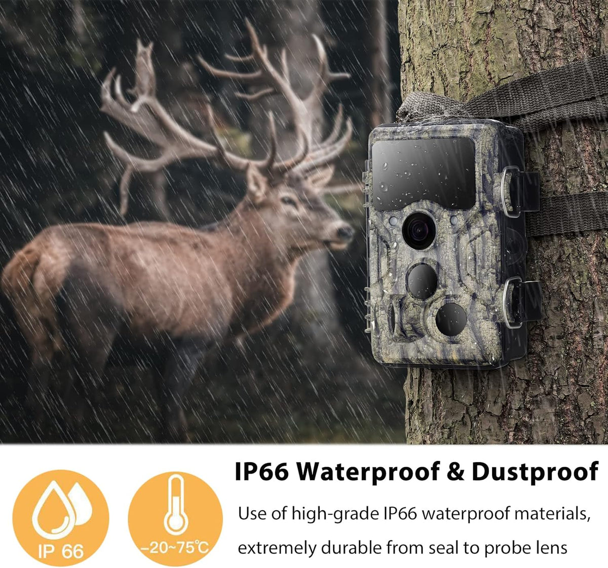1296P 20MP WiFi Trail Camera with 940nm Night Vision Y445702