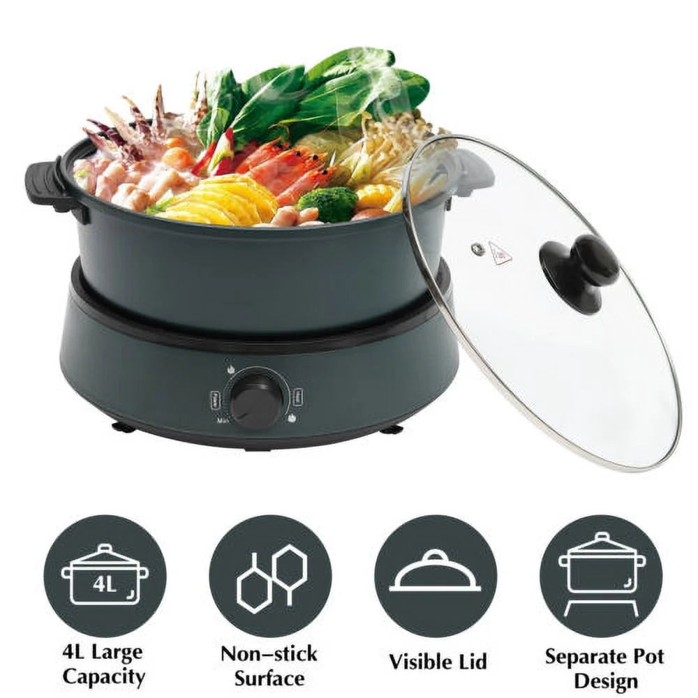 4 L 1350W Non Stick Electric Hot Pot K6200