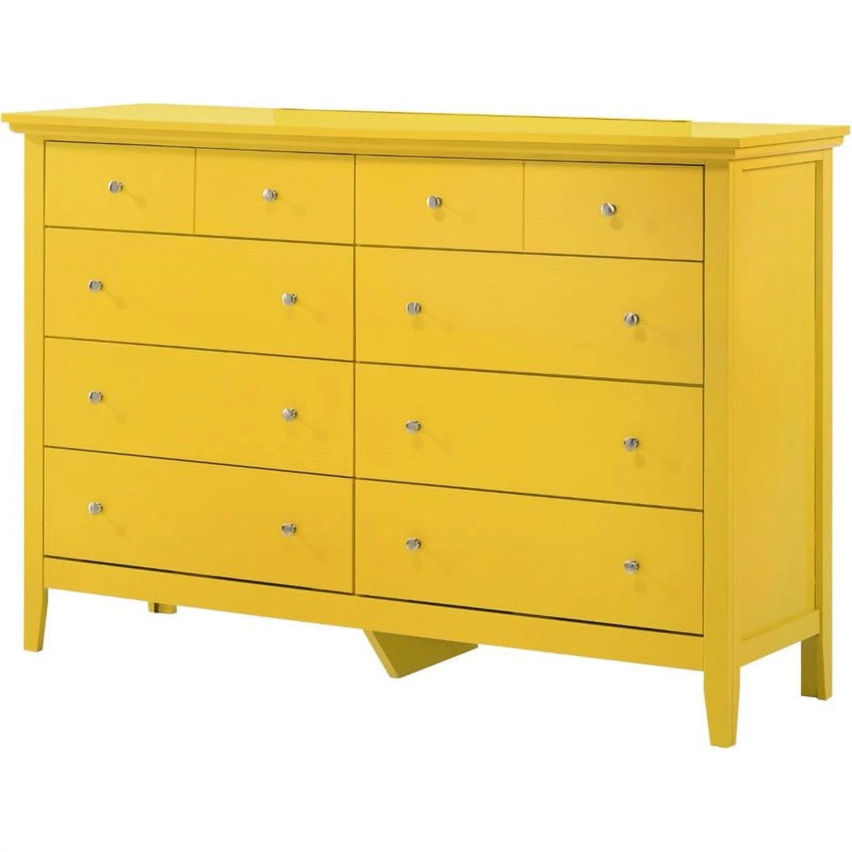 Yellow 8 Drawer Dresser and 3 Drawer Nightstand H990884