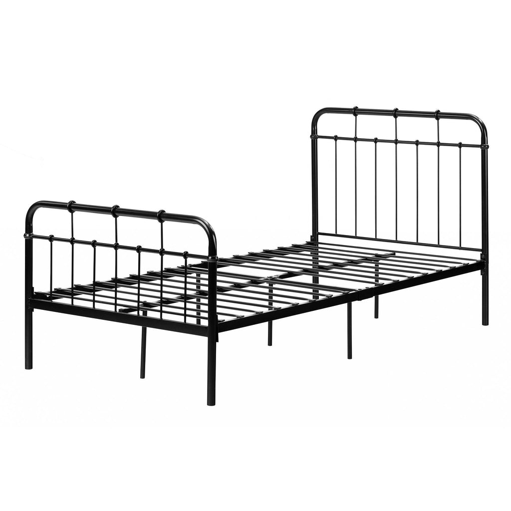 Black Twin Metal Complete Bed X20731