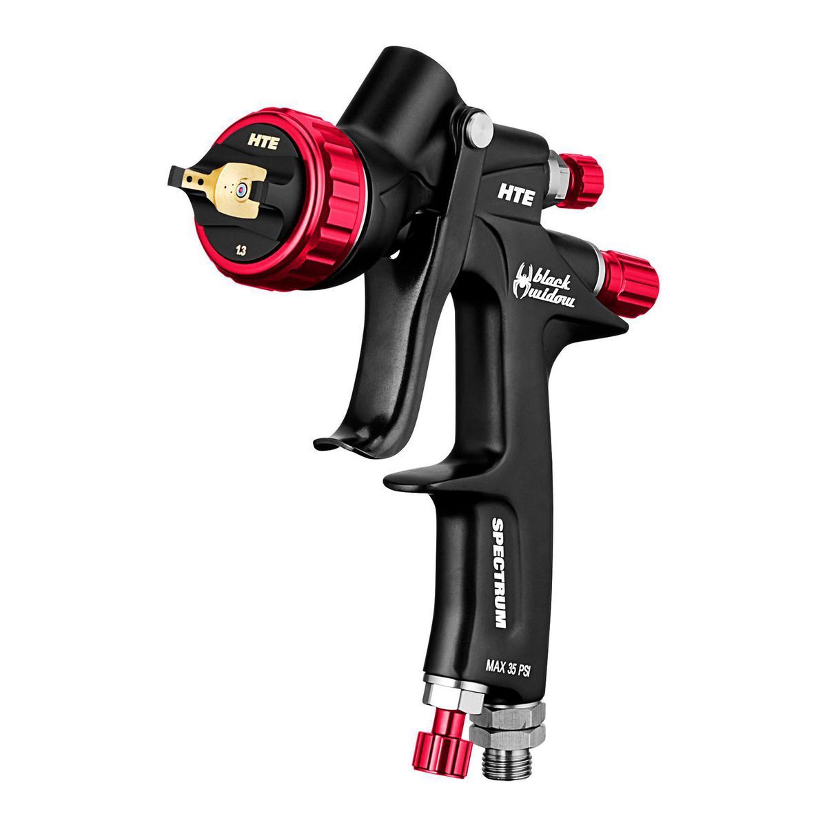 Gravity-Feed Air Spray Gun with Rear Fan Control V212