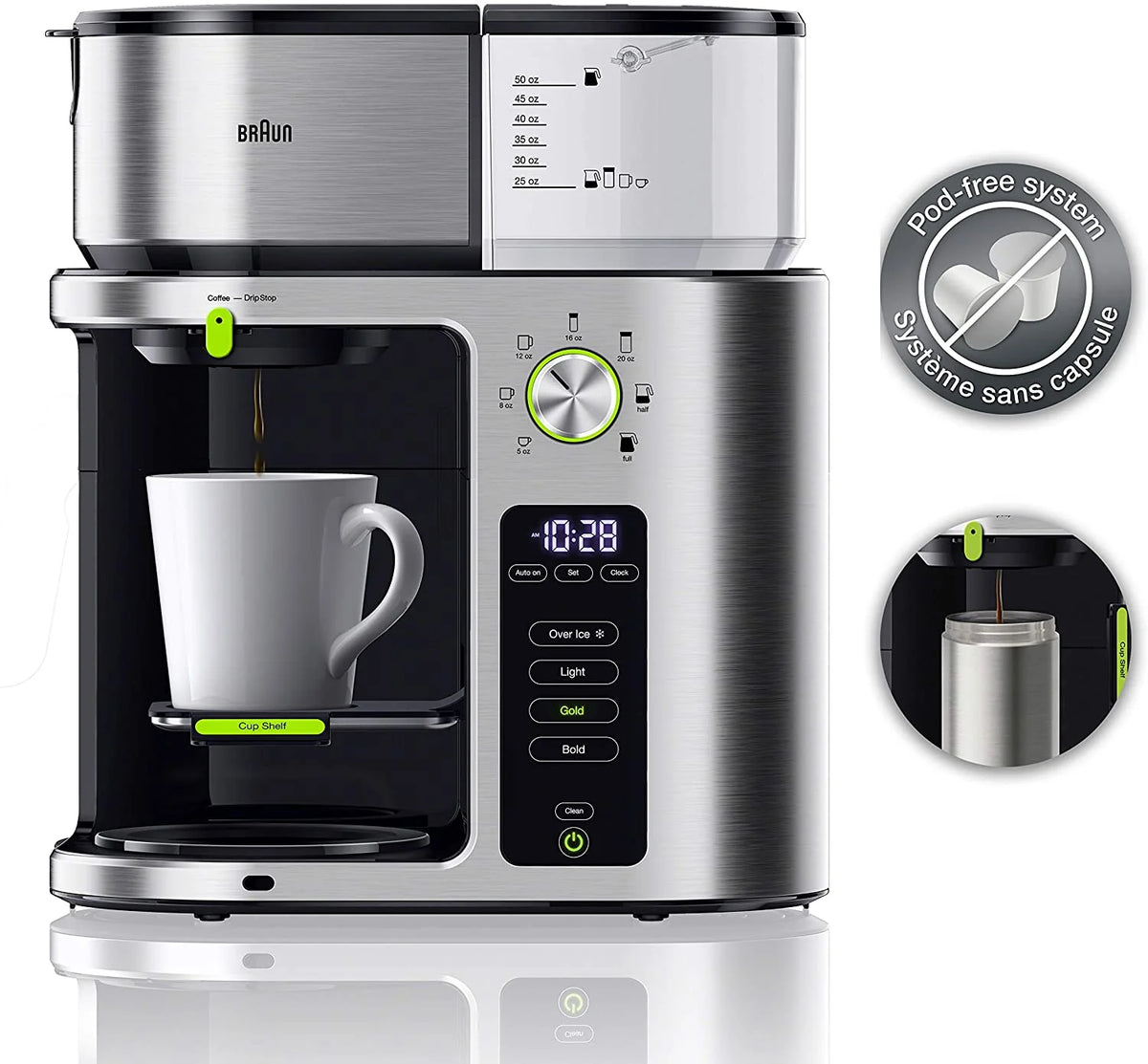 SCA Certified Coffee Maker with 7 Brew Sizes L383131