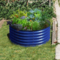 42 Round Raised Garden Bed Cobalt Blue M91696