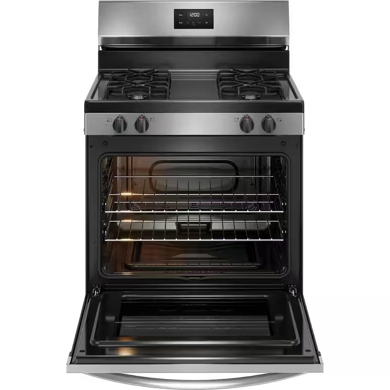 4-Burner Freestanding Gas Range in Stainless Steel X53693