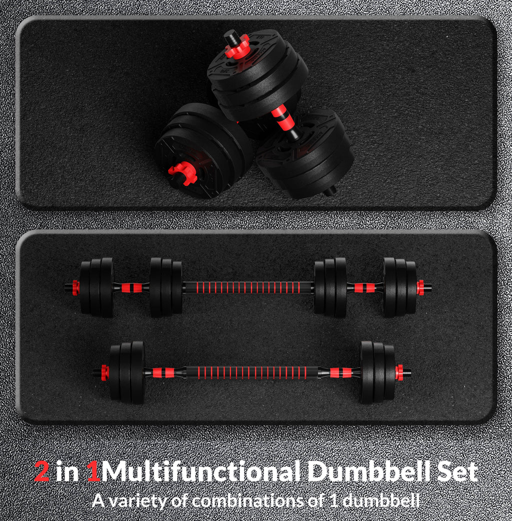 4-in-1 Adjustable Dumbbell, Barbell, and Kettlebell Set E5516