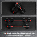 4-in-1 Adjustable Dumbbell, Barbell, and Kettlebell Set E5516