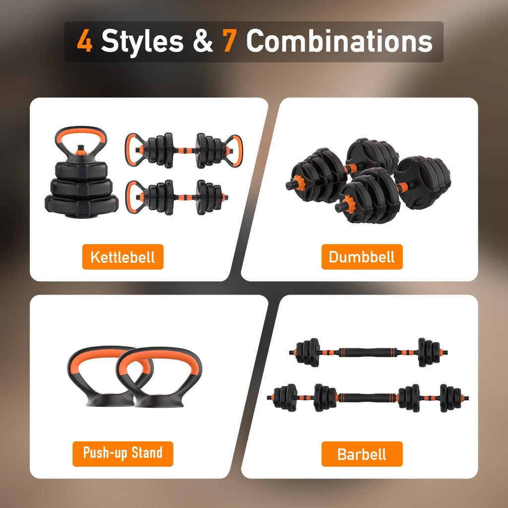 Adjustable Weight Dumbbell Set 4 in 1 S5641