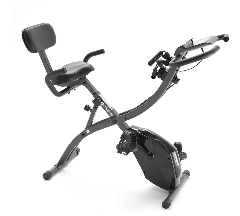 Folding Magnetic Exercise Bike with LCD Display J592727