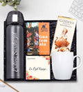 500 ML Black Locked Thermos & Filter Coffee & Chocolate & White Matte Cup Gift Set X969