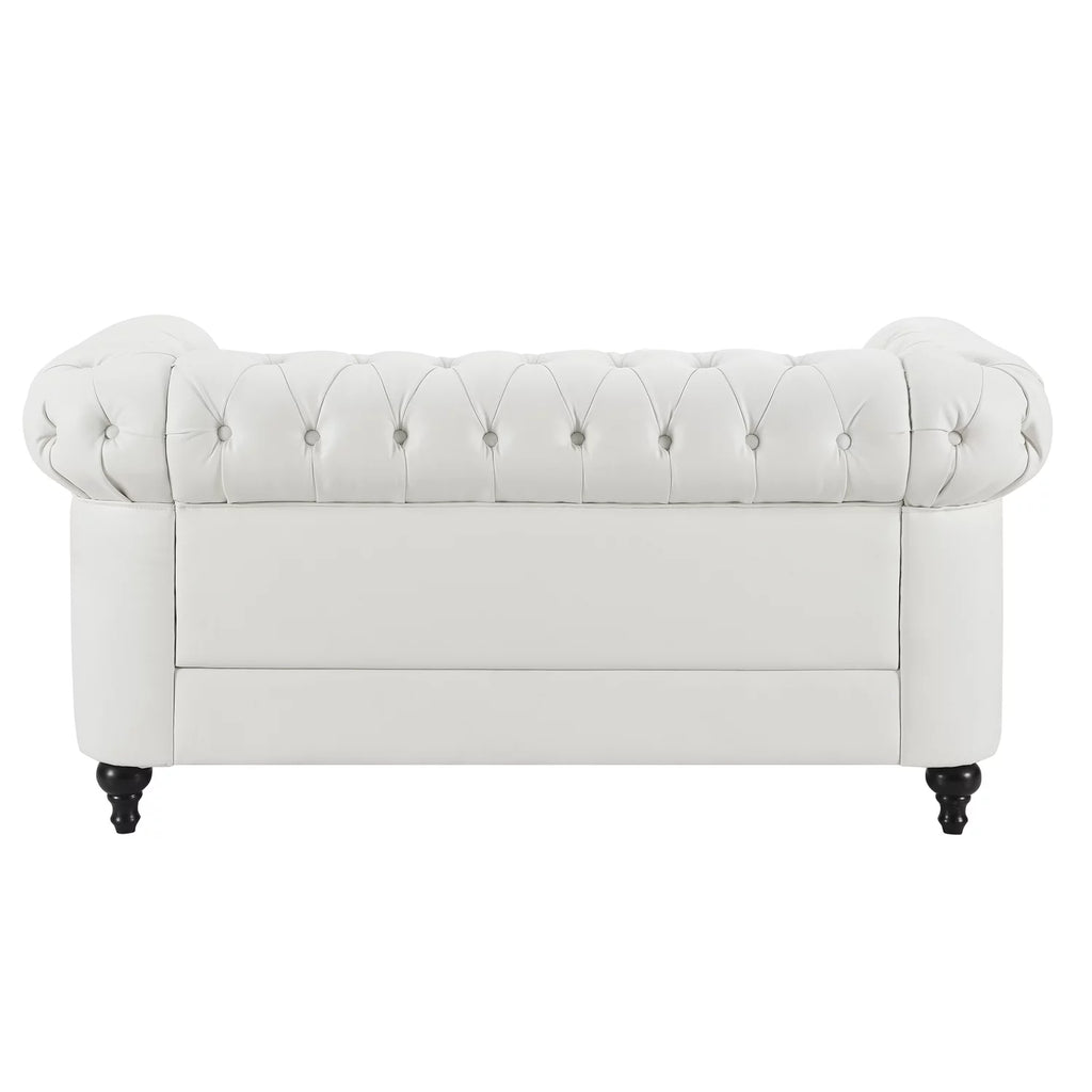 White Tufted Sofa X158975