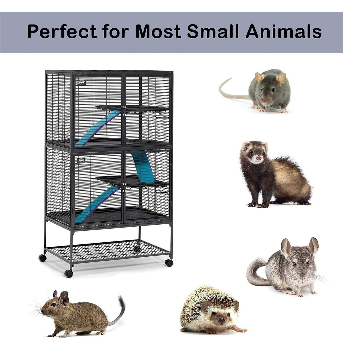 Double Unit Small Animal Cage Q666