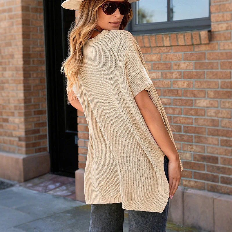 Oversized Loose Knitted Top C689