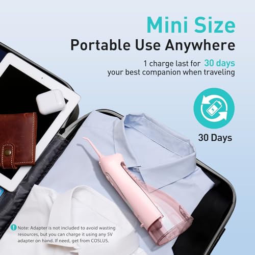 Cordless Water Dental Flosser 300ML Rechargeable IPX7 Waterproof R282745