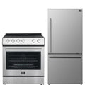 30 Electric Range and Refrigerator in Stainless Steel N67218
