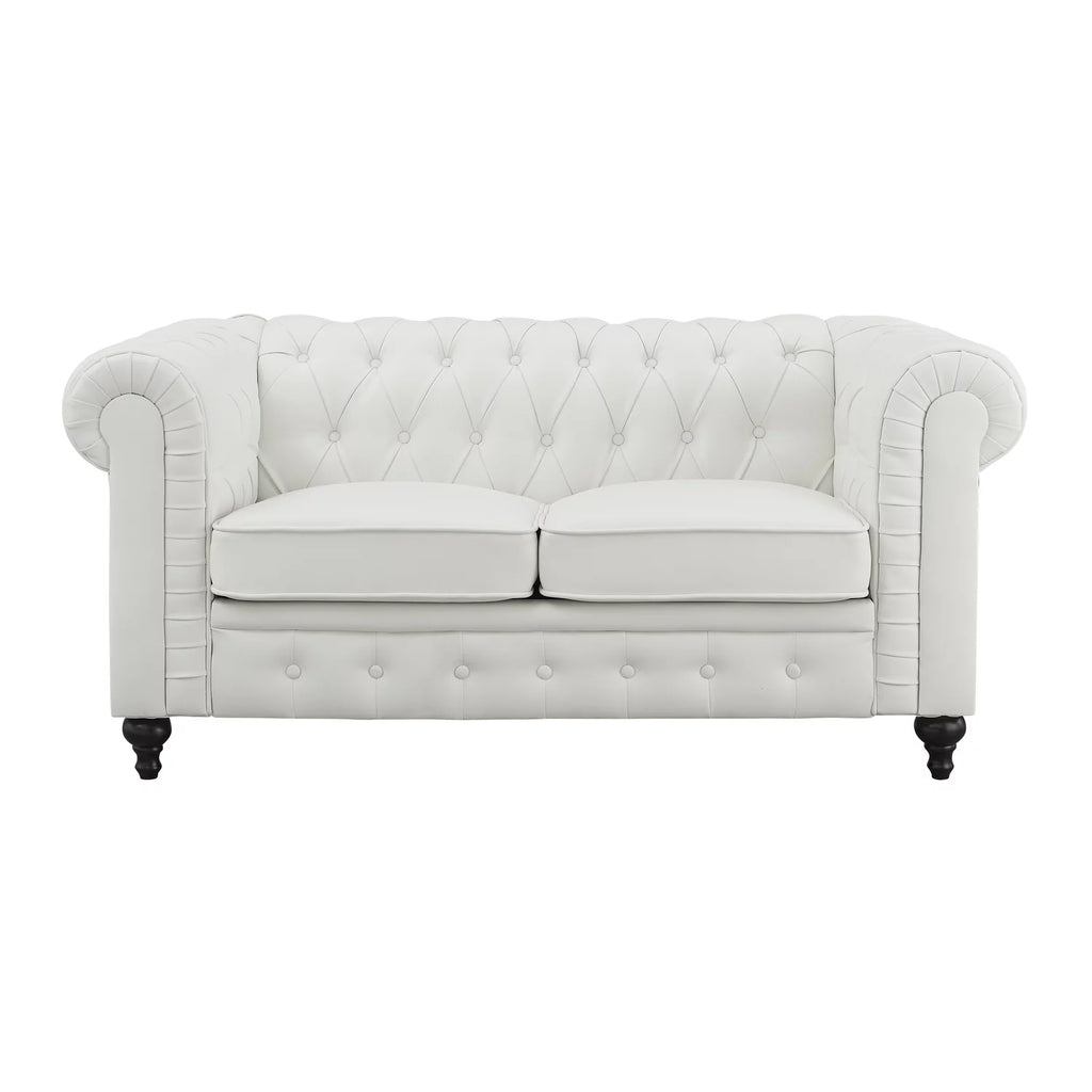 White Tufted Sofa X158975