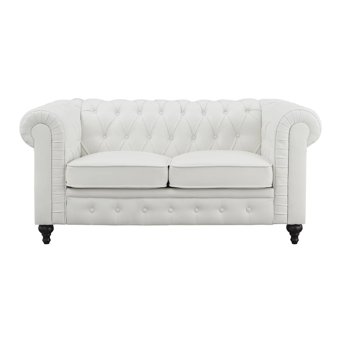 White Tufted Sofa X158975
