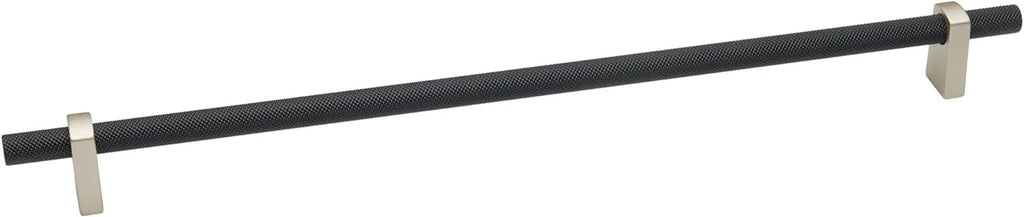 24" Center To Center Knurled Bar Appliance Pull Matte Black A449