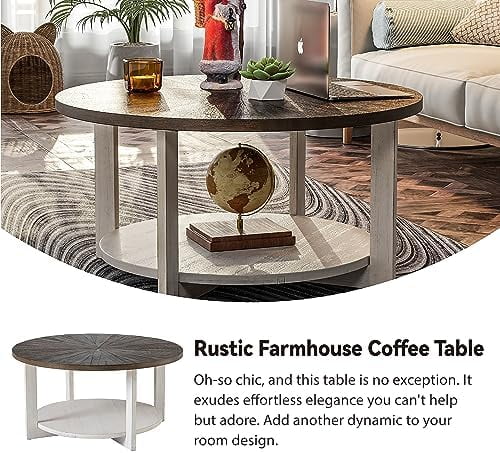 Round Wood Coffee Table G192