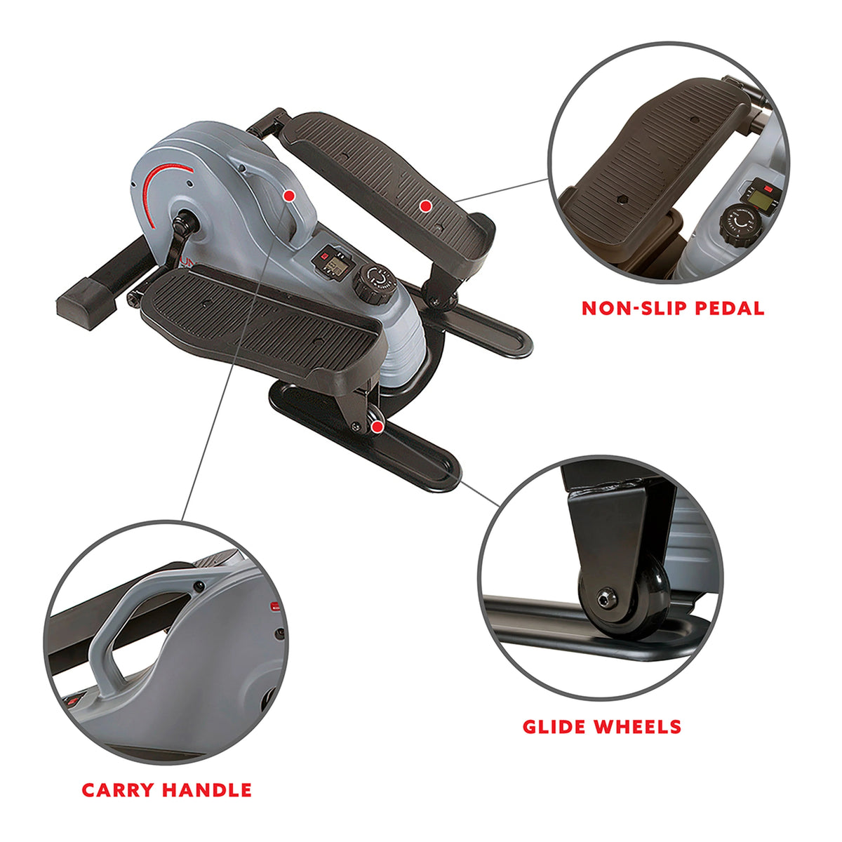 Compact Magnetic Standing Elliptical Machine with Handlebars Q656