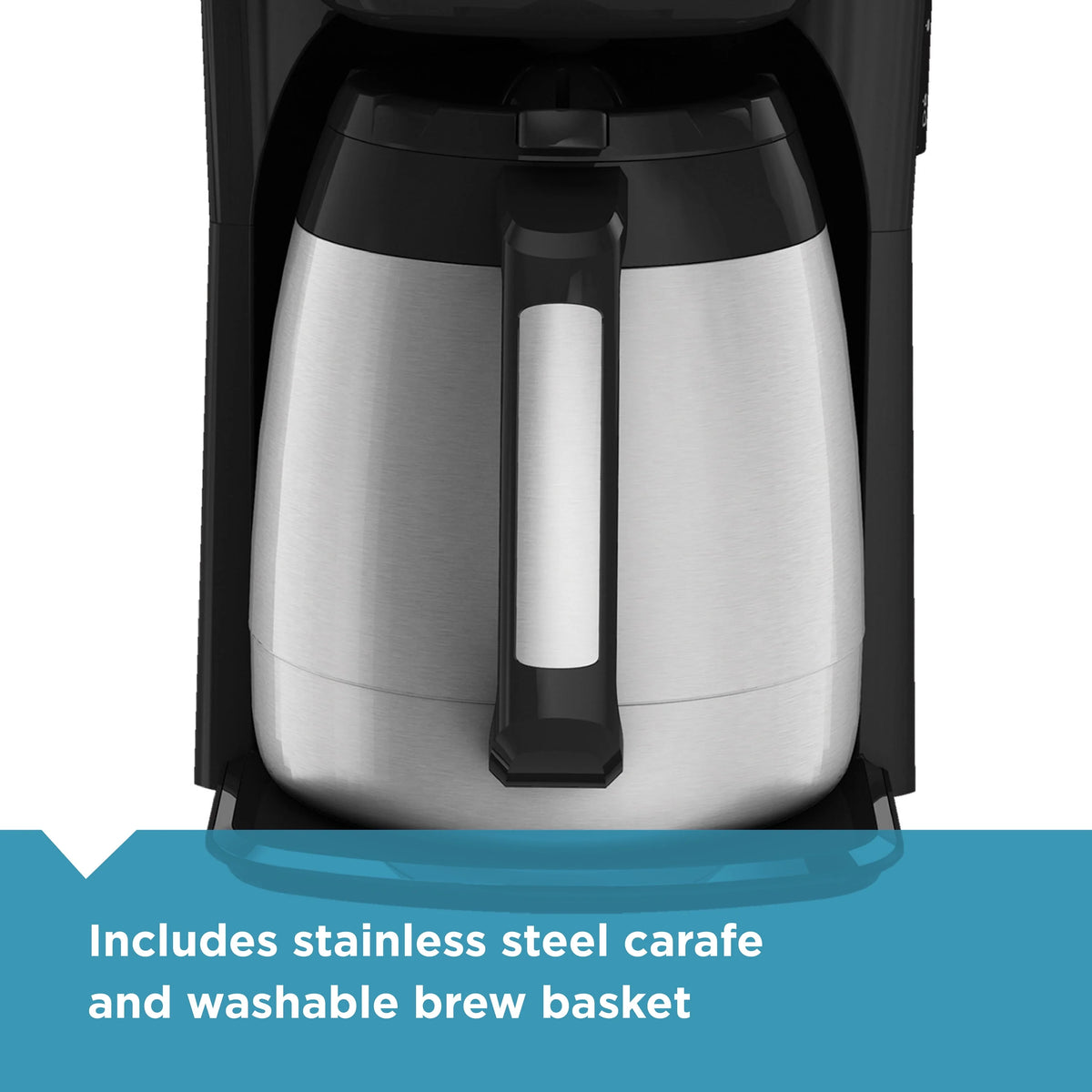 Black 12 Cup Drip Coffee Maker F605