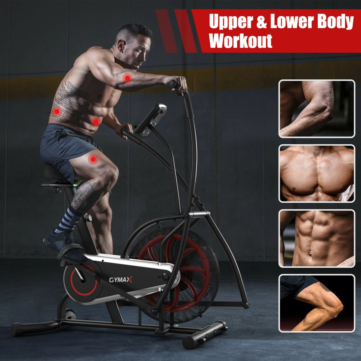 Fan Exercise Bike with LCD Display E790