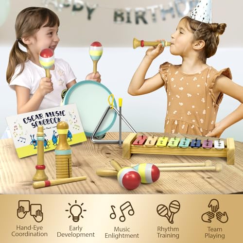 Wooden Musical Instruments Drum Set M93726