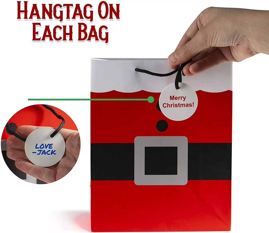Christmas Gift Bags 12 Piece Pack with Handles B3966