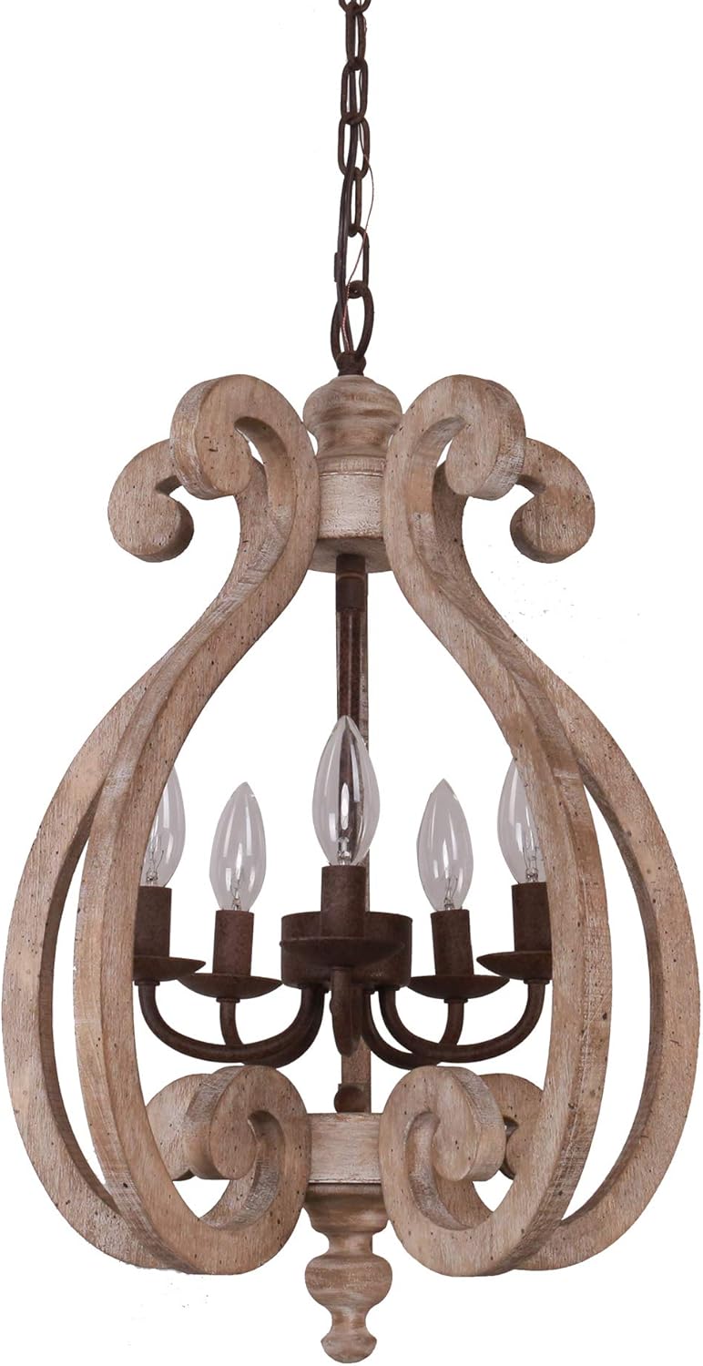 Wooden Chandelier J62051