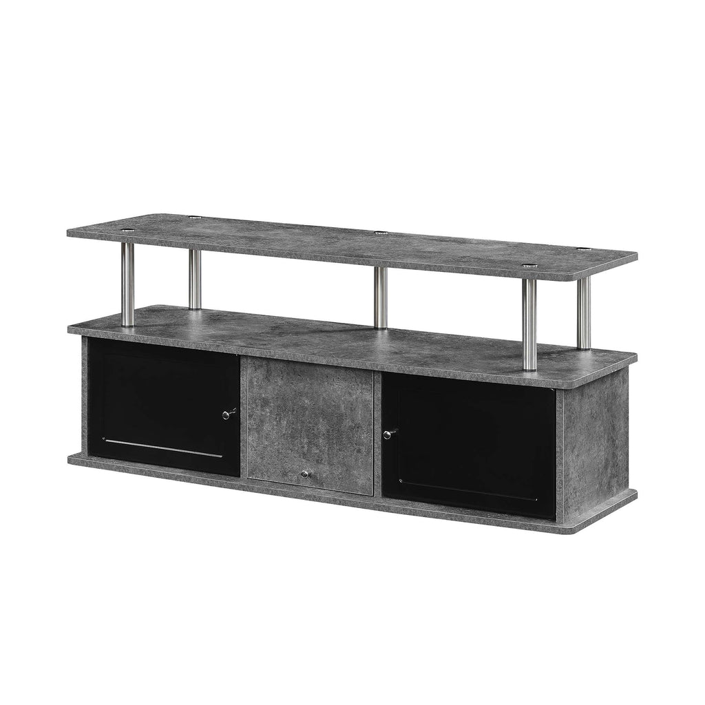 TV Stand with 3 Storage Cabinets and Shelf Q9621
